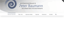 Tablet Screenshot of hypnosepraxis-baumann.de